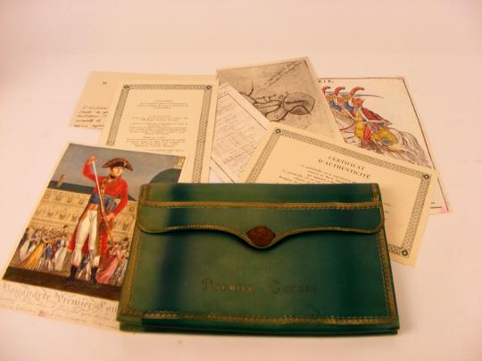 Portofolio in leather of  Bonaparte First Consul