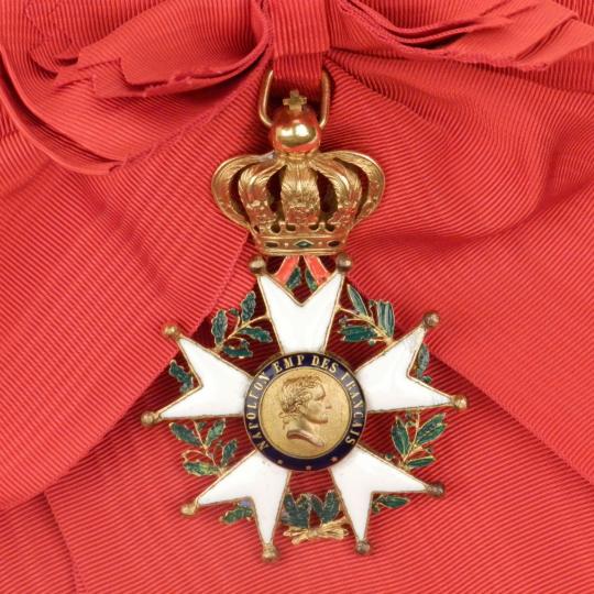 Grand cordon (new) with original jewel of commandeur of Légion d'Honneur, second Empire.