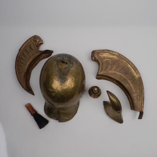Brass parts pour french helmets of XIX th century, copies