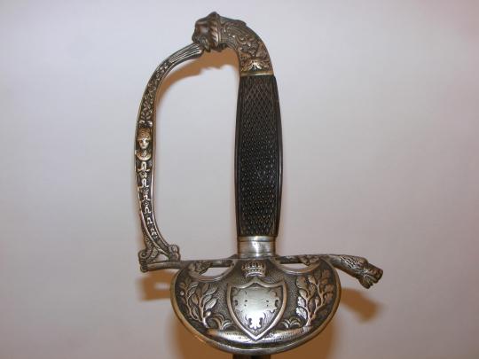 Silverplated sword for officer 