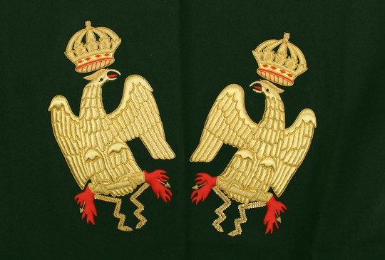 Pair of eagles for shabraque: officier de chasseur à cheval de la garde
