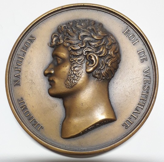 Medal dedicated to Jérome Napoléon, king of Westphalia