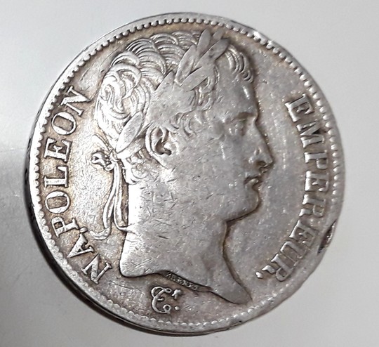 Coin 5 fr, 1813 Toulouse, Napoléon Empereur