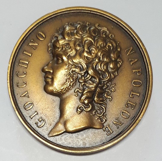 Murat institution du mérite militaire 1809. Bronze medal, 36 mm