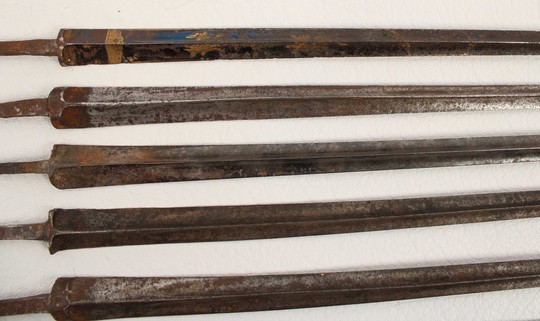 6 blades, mostly  XIX th century