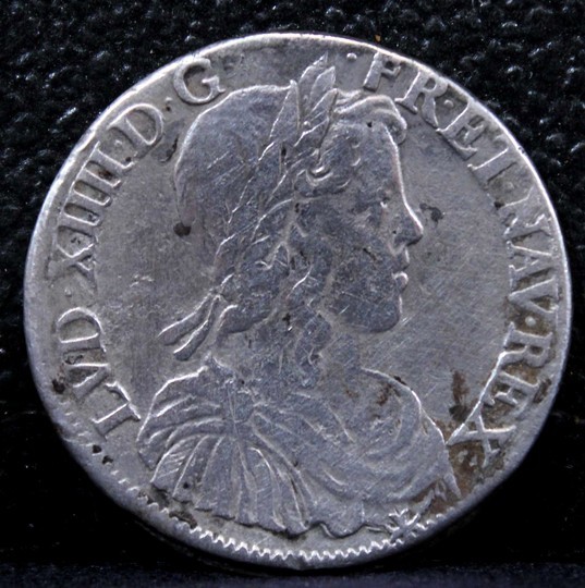 Monnaie royale - Louis XIV - 1/2 écu à la mèche longue - 1650 !