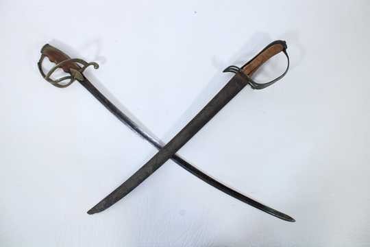 2 sabres for children, revolution and Empire style