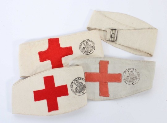 Armband red cross WW I and WW II