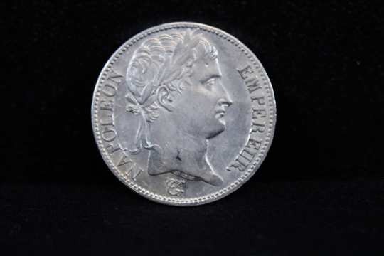 Silver coin 5 Francs, Napoléon Ier with laurel crowncs - B 1811- Empire français