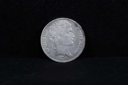 Silvercoin 5 Francs, Napoléon Ier with laurel crown - W (Lille) 1811- Empire français + 5cts BB