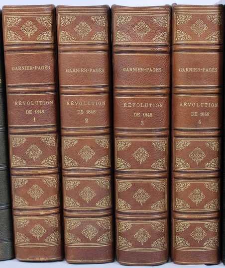 Garnier Pages. Revolution de 1848. 8 tomes en 4 volumes . Pagnerre Éditeur 1866