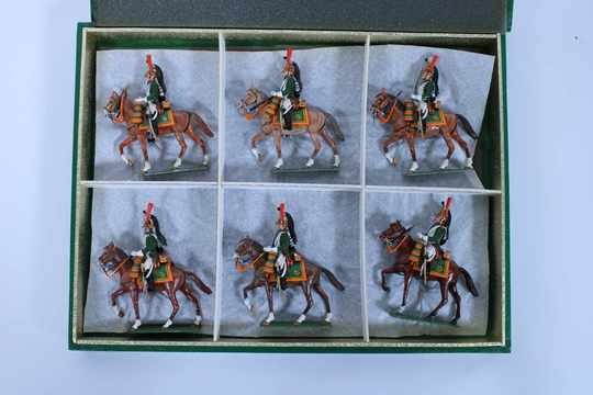 Figurines box Lucotte.  6 horsemen, dragoons, special painting and accessories.