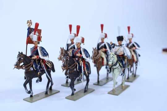 Figurines box Lucotte.11 th Hussar regiment - Elite company - 6 horsemen 