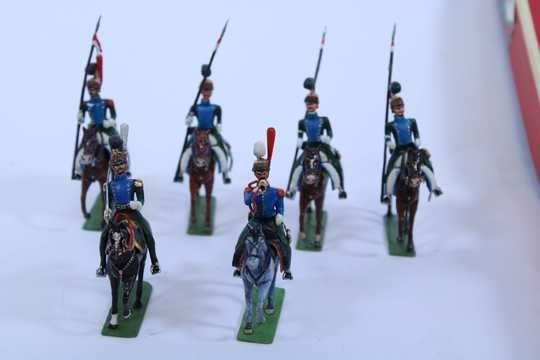 Lot de 6 chevau légers du 5 ème régiment.