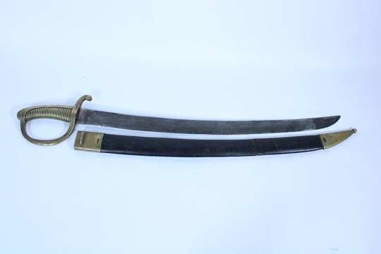 Sabre briquet, old piece with new scabbard.
