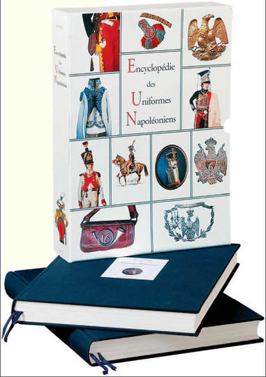 Encyclopédie des uniformes Napoléoniens, ÉDITIONS QUATUOR. Colour of casket a bit pale (sun)