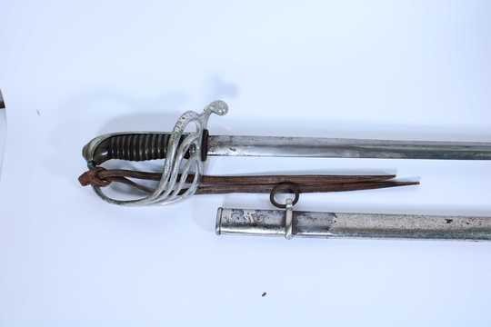 Sabre for infantry officer, 1882 type, with part of swordknot dragonne