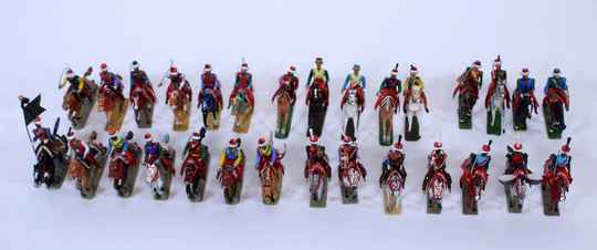 30 figurines Lucotte, mamelouks, some very old.