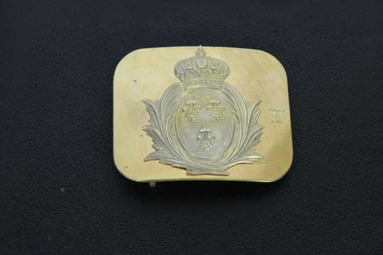 Plate for garde du corps du roi, brass.