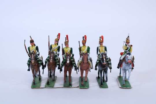  6 dragoons including one trumpeter. Lucotte