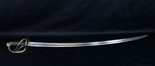 Sabre modele 1822 curved type, dated 1880