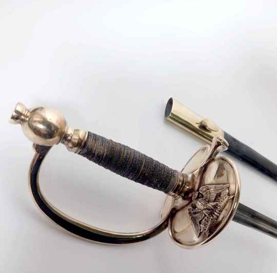 Sword for junior officer, 1857 type, eagle with opened wings.