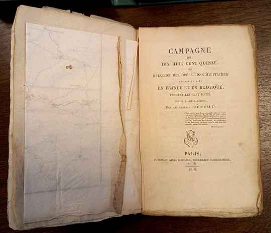 Campagne de 1815, général Gourgaud, édition de 1818