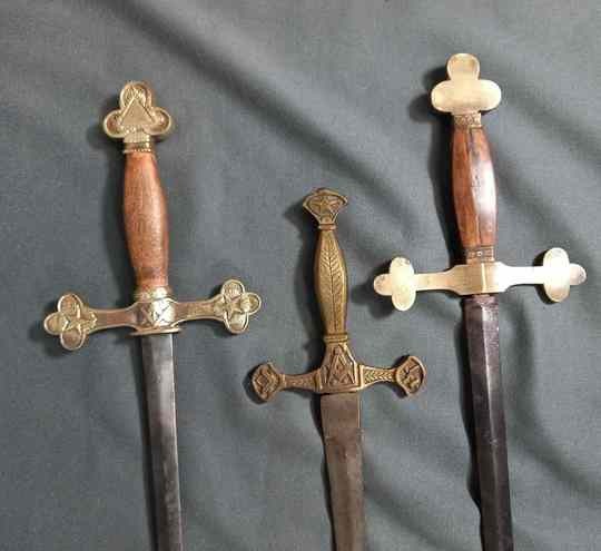 Swords for free mason, circa 1900. Price by one 