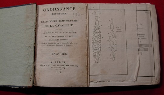 Ordonnance provisoire sur l'exercice ey les manoeuvres de la cavalerie, original!