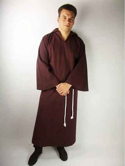 Monk dress, with hood and belt, black or brown. 55 € DISCOUNT!!!