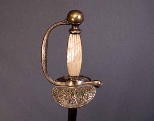 SWord for staff officer, Louis philippe period(1830-1848), mother of pearl handle
