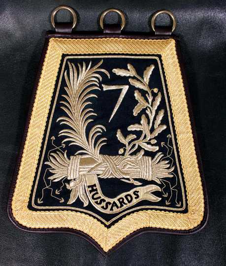 Sabretache for officer of 7th hussar.