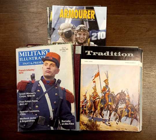 Magazines in english: Military illustrated, Tradition,  The Armourer