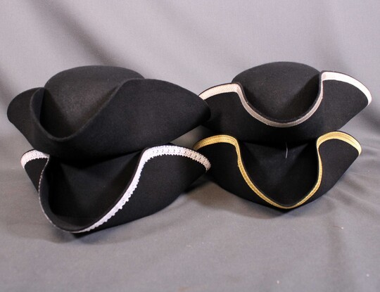 Tricorn with or without braid - Finished in our workshop