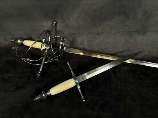 Lot rapière + main gauche Paul Chen Hanwei