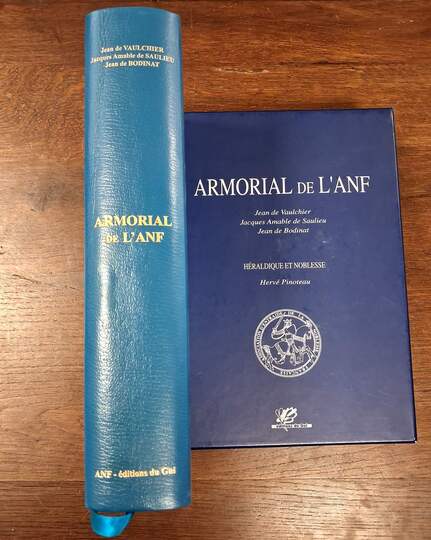 Armorial de l'ANF. Éditions du Gui. Version pleine peau sous coffret. 177/300