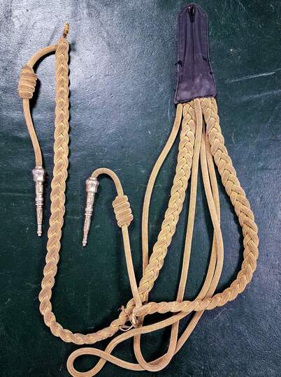 Antique General Staff officer's aiguillettes, in their (bottomless) box.