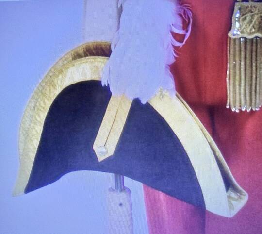 Austrian Major Generals bicorne hat with green plume