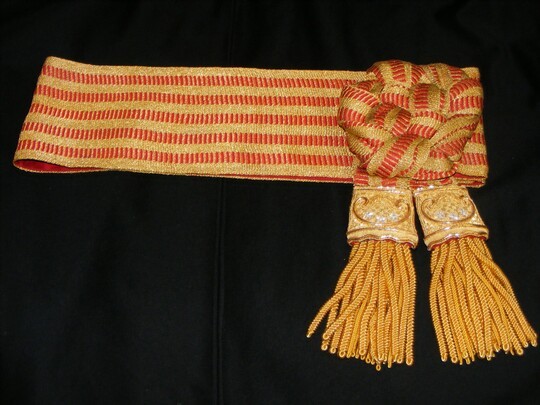 General of Division's command sash, fashioned from a Third Republic sash.