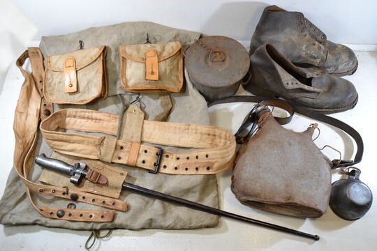 Infantryman of the 66th Line Infantry Regiment, September 1915. Period field equipment. Uniforms sold separately.