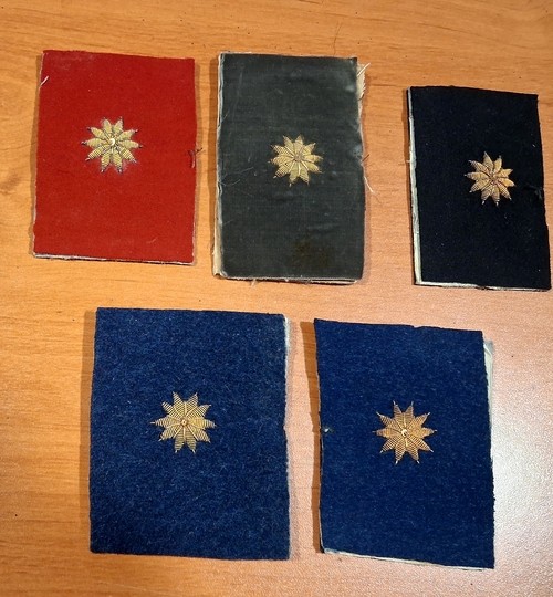 WWI. Pair of collar patches for a Medical Service administrative officer. New old stock. Very limited quantities.