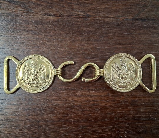 Light cavalry officer's belt buckles with 