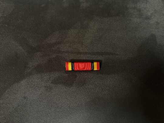 BELGIUM. Commemorative medal for the 1914–1918 War (miniature/ribbon bar version). Produced by Éts David prior to 1960.