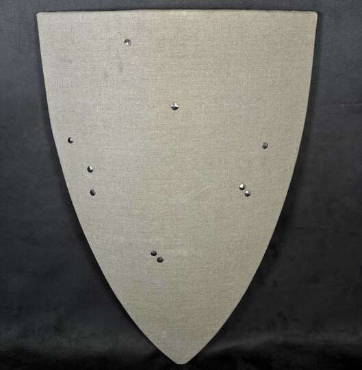 Écu recouvert de toile, fabrication française.