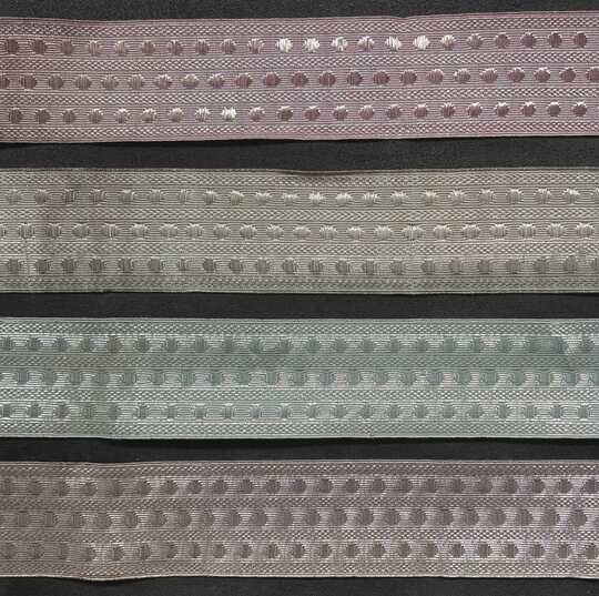 Braid flake pattern in metal - 40 mm - Old French manufacturing - Per meter   