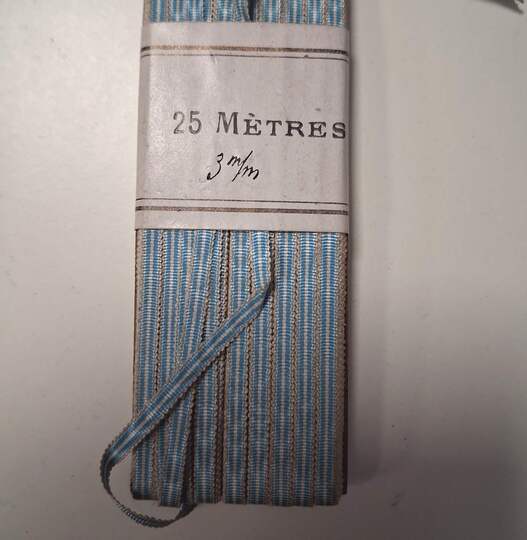 Ribbon bar ribbon, 3 mm width, for colonial medal. Price per 25 meters  