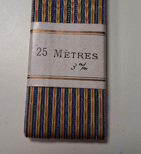 Ribbon bar ribbon, 3 mm width, for medal of victory. Price per 25 meters. 