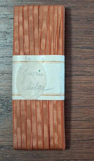 Ribbon bar ribbon, 3 mm width, for belgian Croix de Guerre. Price per 25 m