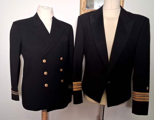 Set of 2 US Marine Corps officer's jackets, including a tailored ceremonial Spencer jacket by 