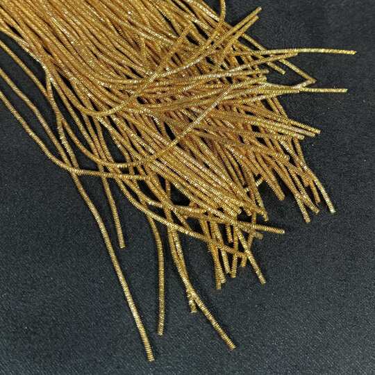 Gold Crimped Bullion Wire - 1 mm - Pack of 75 strands
